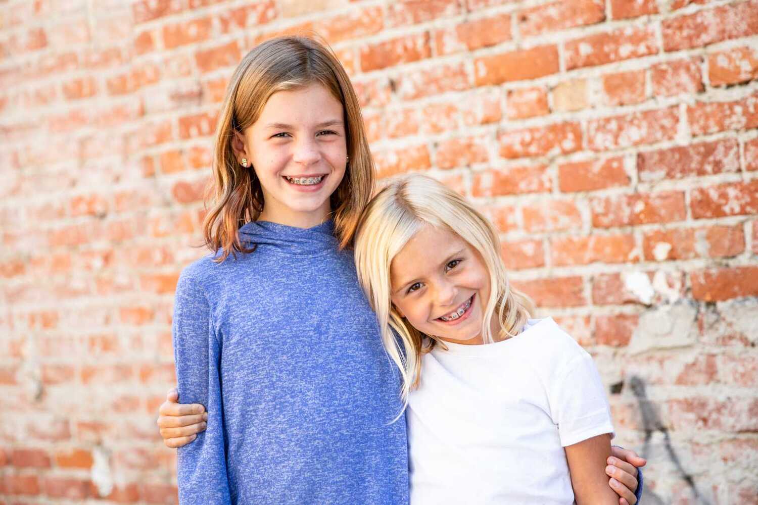 girl with metal braces
